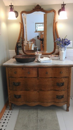 Old Antique Dressers Turned Into Vanities Nomadic Trading Company